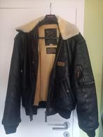 retro lederen pilotenvest, Kleding | Heren, Jassen | Winter, Ophalen, Gedragen, Maat 52/54 (L)
