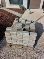 Blauwsteen tegels van 15 op 15, Tuin en Terras, Tegels en Klinkers, Ophalen, Gebruikt, Klinkers, 5 tot 10 m²