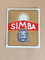 CONGO bier etiket SIMBA brasseries du Katanga, Ophalen of Verzenden, Zo goed als nieuw
