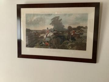 Litho jachttafereel 3 stuks beschikbaar voor biedingen