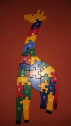 Puzzel giraf 2-zijdig, Kinderen en Baby's, Speelgoed | Kinderpuzzels, 10 tot 50 stukjes, Van hout, 4 tot 6 jaar, Zo goed als nieuw