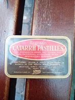 Boîte en métal Catarrh Pastilles, Collections, Boîte en métal, Enlèvement ou Envoi