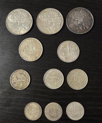 Set zilveren munten  beschikbaar voor biedingen