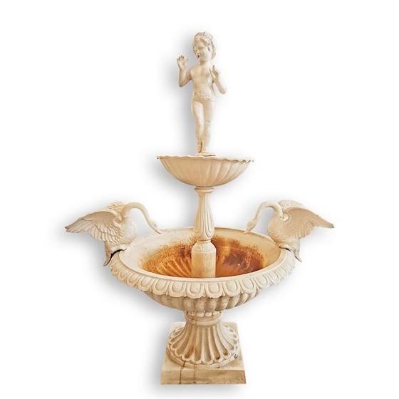 plantenbak met zwanen , gietijzer, Tuin en Terras, Bloembakken en Plantenbakken, Nieuw, Tuin, Ophalen of Verzenden