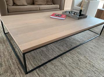 Grote eiken salontafel 