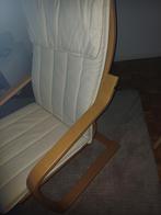 IKEA POÄNG beige fauteuil — ALS NIEUW, Huis en Inrichting, Fauteuils, Ophalen, Hout