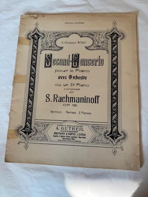 Rachmaninoff – Tweede Pianoconcert, Op. 18, Muziek en Instrumenten, Bladmuziek, Gebruikt, Artiest of Componist, Klassiek, Piano
