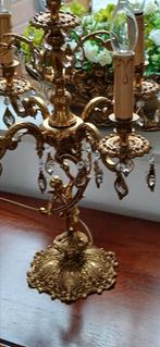 Prachtige bronzen puttykandelaar, Antiek en Kunst, Antiek | Brons en Koper, Ophalen