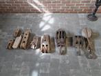 Oude houten katrollen, Bricolage & Construction, Serrurerie de bâtiment & Dispositif de fermeture, Comme neuf, Enlèvement