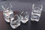 7 bougeoirs en verre, empilables, Enlèvement, Comme neuf, Autres matériaux, Moins de 25 cm