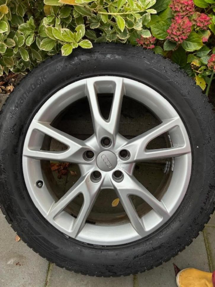 Velgen Audi A6 AllRoad C7 Hankook winterbanden 235/55R18., Auto-onderdelen, Banden en Velgen, Velg(en), Winterbanden, 18 inch