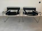 2x Vintage Marcel Breuer, Wassily Chair B3, Bauhaus Classic, Ophalen, Leer