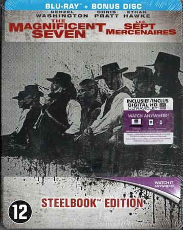 les sept mercenaires "steelbook" (b-r + b-r bonus) neuf