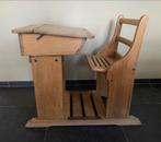 Oude houten schoolbank, Ophalen