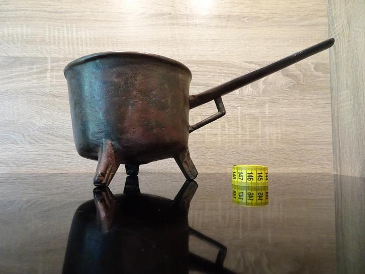 Bronzen pan of Skillet 17e eeuw, Antiek en Kunst, Antiek | Brons en Koper, Brons, Ophalen of Verzenden