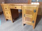 Bureau finition chêne en bon état., Enlèvement