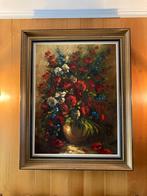 olieverfschilderij "bloemen", Antiek en Kunst, Ophalen