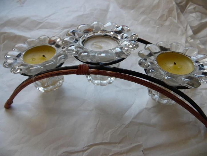 kaarshouder, Huis en Inrichting, Woonaccessoires | Kandelaars en Kaarsen, Zo goed als nieuw, Kandelaar, 25 tot 50 cm, Overige materialen