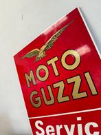 MOTO GUZZI reclame plaat, Ophalen, Gebruikt, Reclamebord