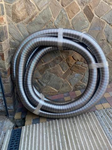 Tubes flexibles inox simple paroi diamètre 100 mm, Enlèvement, Comme neuf, Inox