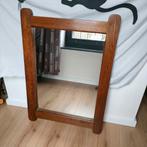 Grote spiegel met massief eiken omranding., Huis en Inrichting, Woonaccessoires | Spiegels, Ophalen, Zo goed als nieuw