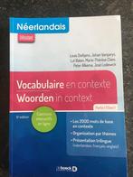 Vocabulaire en contexte, néerlandais, Enlèvement, Utilisé, Enseignement supérieur
