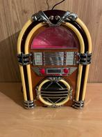 Jubox met verlichting radio cd  usb sd, Verzamelen, Ophalen of Verzenden, Zo goed als nieuw, 1970 tot heden