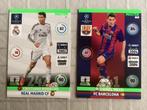 2 panini trade cards voetbal MESSI EN RONALDO, Ophalen of Verzenden, Gebruikt