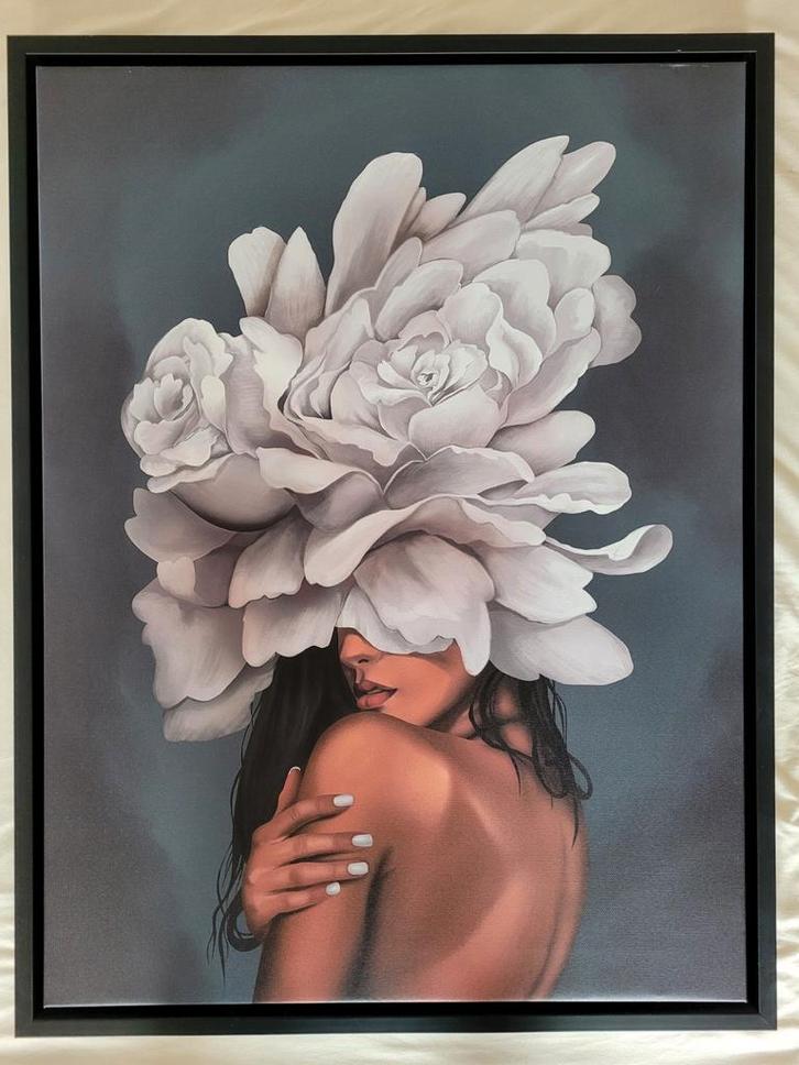 Canvassen Mysterious Women, Huis en Inrichting, Woonaccessoires | Schilderijen, Tekeningen en Foto's, Zo goed als nieuw, Print