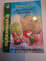 Klaar voor de start de Oerlympische spelen, Fictie algemeen, Geronimo Stilton, Ophalen of Verzenden, Zo goed als nieuw