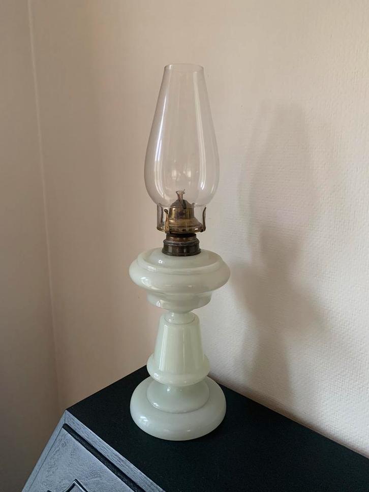 Antieke olielamp - prima staat!, Antiek en Kunst, Antiek | Verlichting, Ophalen