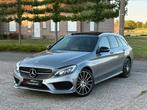 Mercedes C43 AMG BiTurbo 4Matic Pano Cam Navi Burmester, Auto's, Automaat, USB, Bedrijf, Break