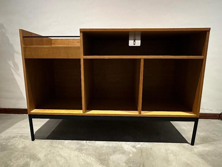 Vinyl platenmeubel - Eikenfineer, Huis en Inrichting, Kasten | Overige, Zo goed als nieuw, Ophalen
