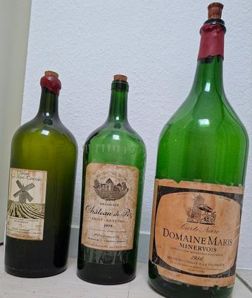 oude lege wijnflessen 6l en 12l, Enlèvement, Comme neuf