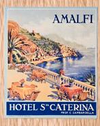 Hôtel Santa Caterina Amalfi - Etiquette ancienne - Label 218, Enlèvement ou Envoi