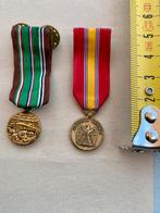 2 US medailles WO 2 miniatures ! Zeldzaam, Ophalen, Landmacht, Lintje, Medaille of Wings