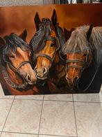 2 prachtige schilderijen paarden, Antiek en Kunst, Ophalen
