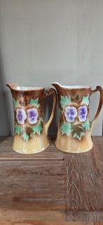 2  antieke Engelse keramieken kannen/arts and crafts, Ophalen of Verzenden
