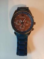 Blauw polshorloge herenhorloge uurwerk ARMANI, Handtassen en Accessoires, Horloges | Heren, Verzenden, Gebruikt, Polshorloge