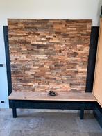 Tv wand Teak, Huis en Inrichting, Kasten |Televisiemeubels, Ophalen, Zo goed als nieuw