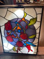 Kleurrijk glasraam ( oud) 459,00 euro, Doe-het-zelf en Bouw, Glas en Ramen, Ophalen, Zo goed als nieuw