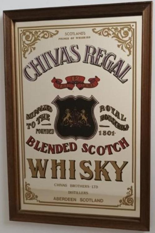 CHIVAS REGAL SCOTCH WHISKY - RECLAMESPIEGEL, Verzamelen, Merken en Reclamevoorwerpen, Gebruikt, Reclamebord, Ophalen of Verzenden