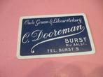 Oude losse speelkaart likeurstokerij Dooreman , Burst (65), Enlèvement ou Envoi, Comme neuf, Carte(s) à jouer