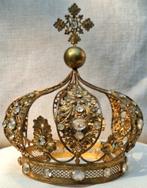 Prachtige Mariakroon, verguld koper/messing, 22 cm hoog, Antiek en Kunst, Ophalen