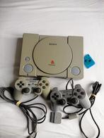 PS1 complète 2 manettes, Consoles de jeu & Jeux vidéo, Consoles de jeu | Sony PlayStation 1, Utilisé, Enlèvement ou Envoi, Avec 2 manettes