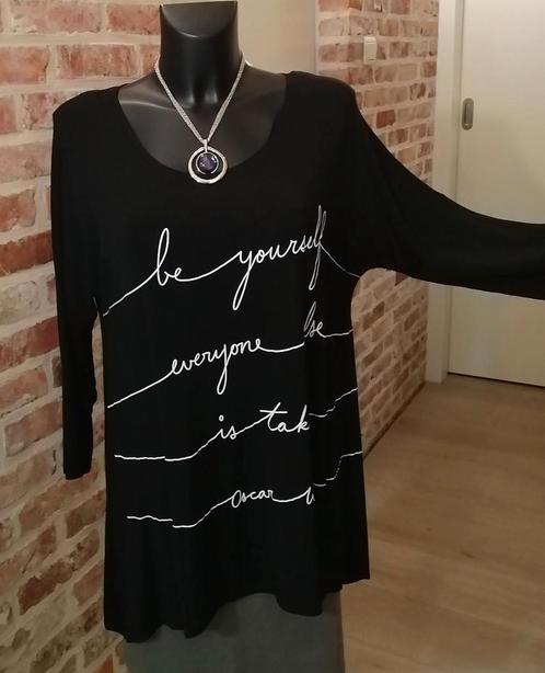 Dames shirt driekwart mouw /Paprika, Kleding | Dames, Grote Maten, Zo goed als nieuw, Zwart, Verzenden