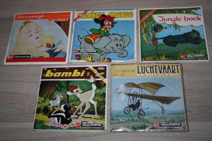View-Master schijvensets , Disney +- 1959 per stuk, Verzamelen, Disney, Gebruikt, Overige typen, Overige figuren, Ophalen of Verzenden