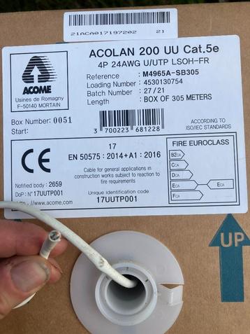 Acolan 200 UU Cat. 5e netwerkkabel beschikbaar voor biedingen