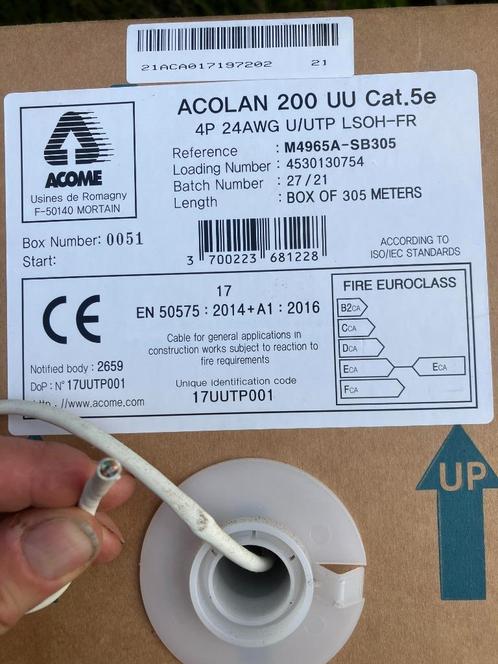 Acolan 200 UU Cat. 5e netwerkkabel, Computers en Software, Pc- en Netwerkkabels, Ophalen