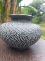 Sgraffito vaasje/dumler en breiden/turquoise, Ophalen of Verzenden